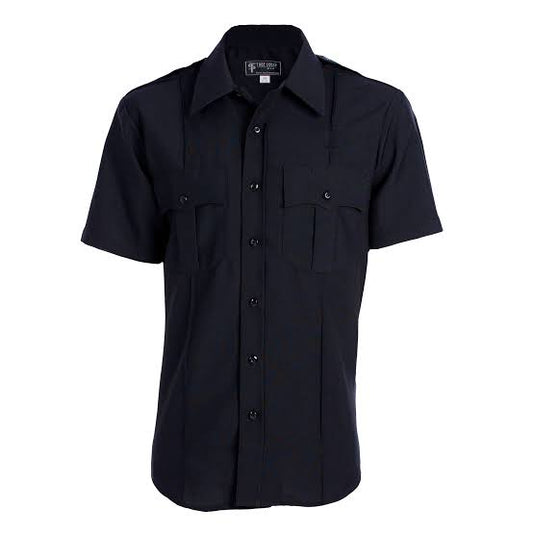 Polyester Short Sleeve Black Shirt