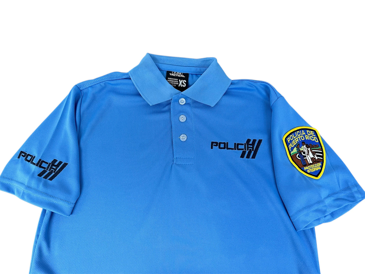 Polo 7.14 Policía Azul Claro M/C