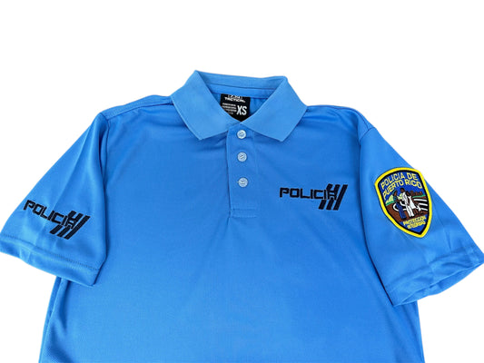 Polo 7.14 Policía Azul Claro M/C