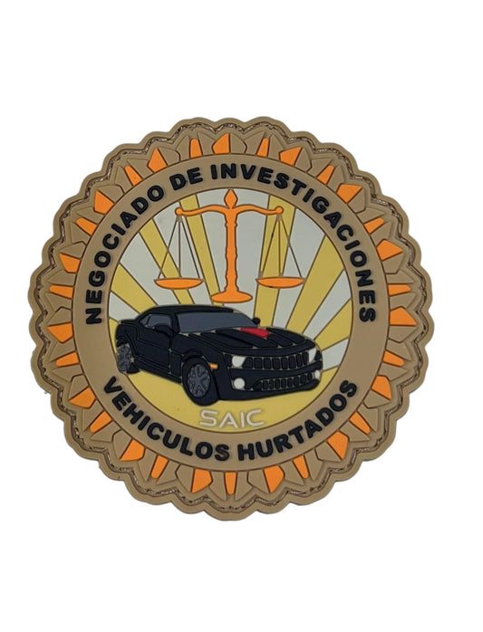 Vehículos Hurtados Patch, PVC, Hook